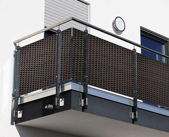 Mallas de ocultacin de poliratn para balcones y vallas 